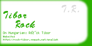 tibor rock business card
